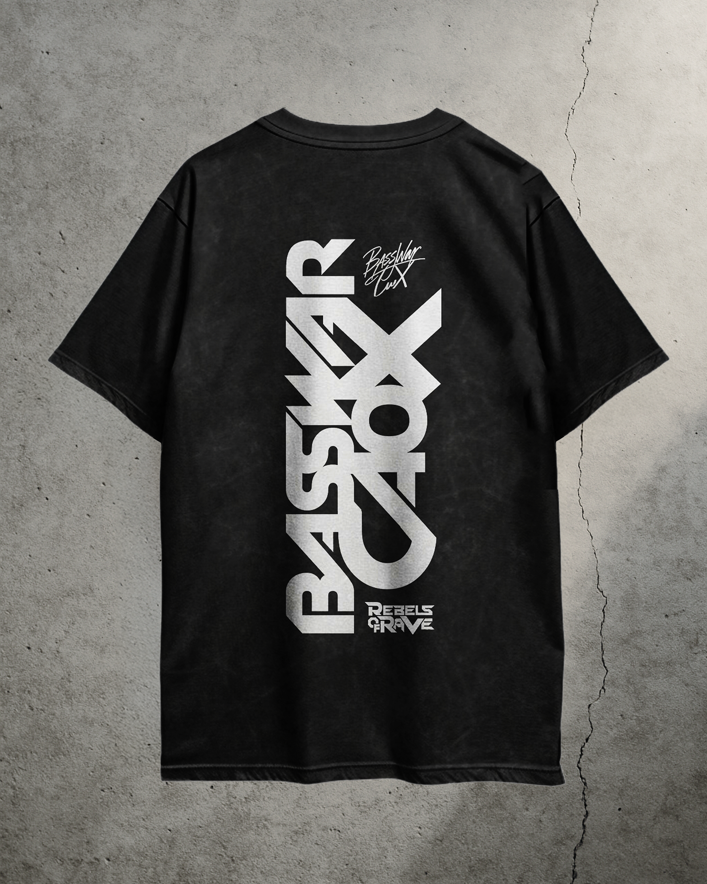 BassWar & CaoX - Oversized T-Shirt Limited Washed Out
