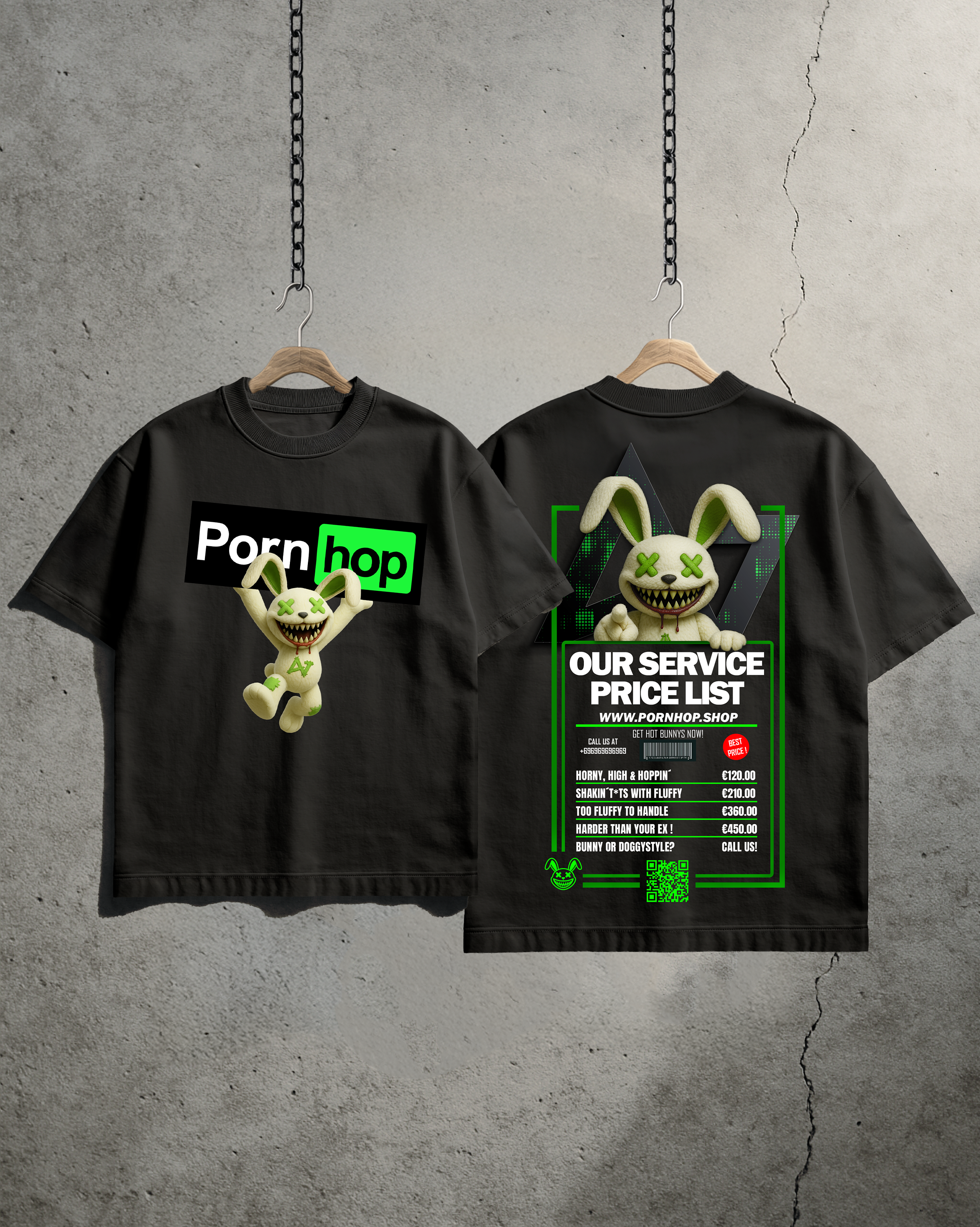 FLUFFY'S ACTIVATED - Oversized T-Shirt (Porn-Hop Edition)