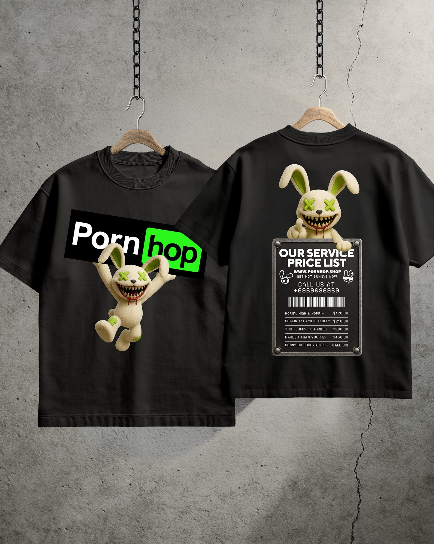 FLUFFY'S ACTIVATED - Oversized T-Shirt (Porn-Hop Edition)