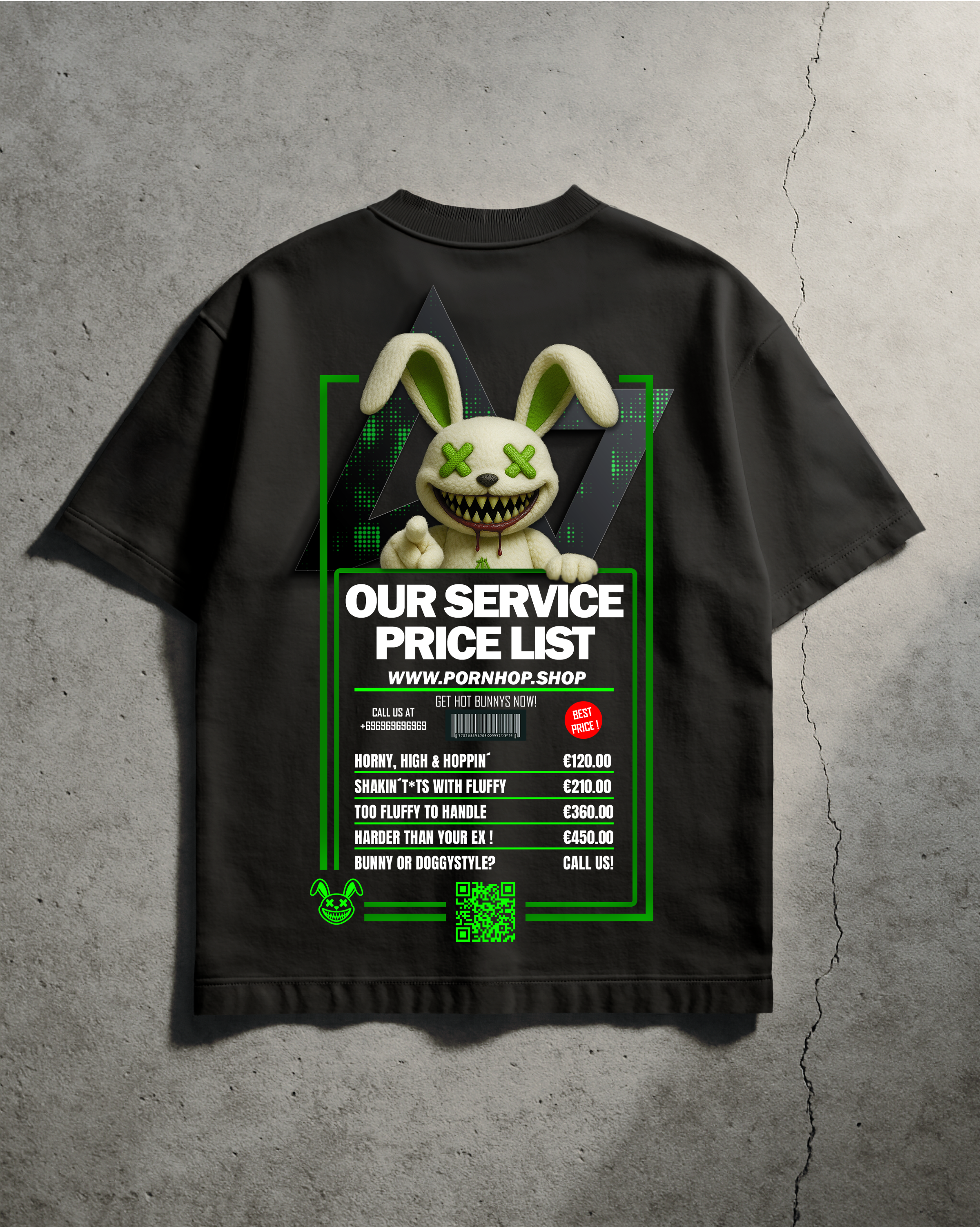 FLUFFY'S ACTIVATED - Oversized T-Shirt (Porn-Hop Edition)