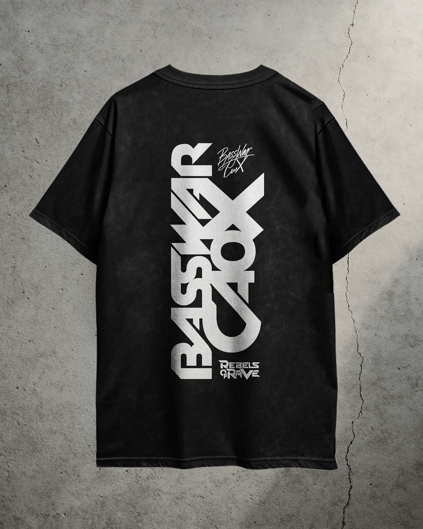BassWar & CaoX - Oversized T-Shirt Limited Washed Out
